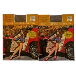 JCPenney Gaymode Light Control Subtle Shaper Pantyhose 2 Pair Size Small Beige